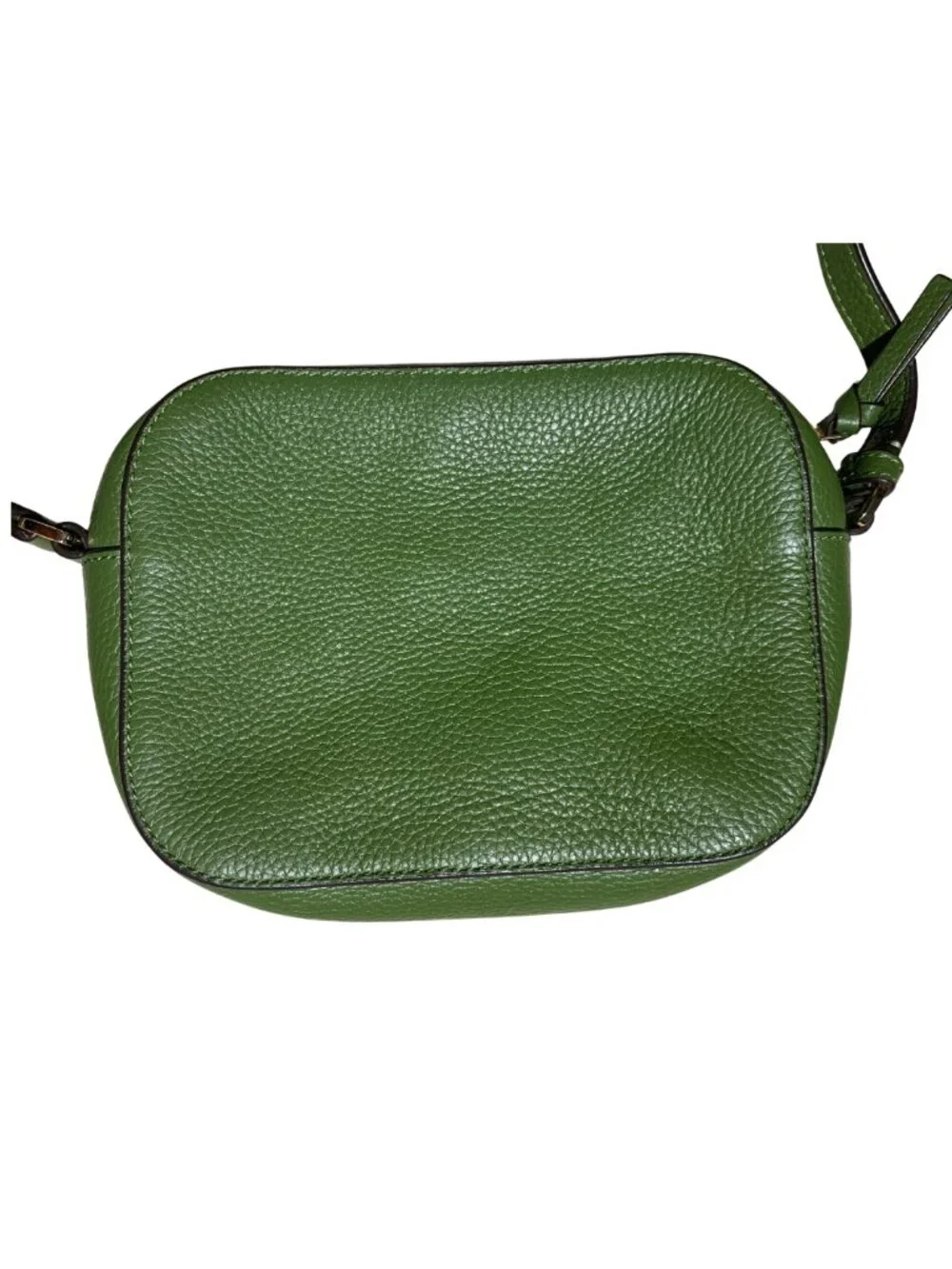 Tory Burch Thea Camera Bag in Pebbled Leather - Green - Pre-Loved